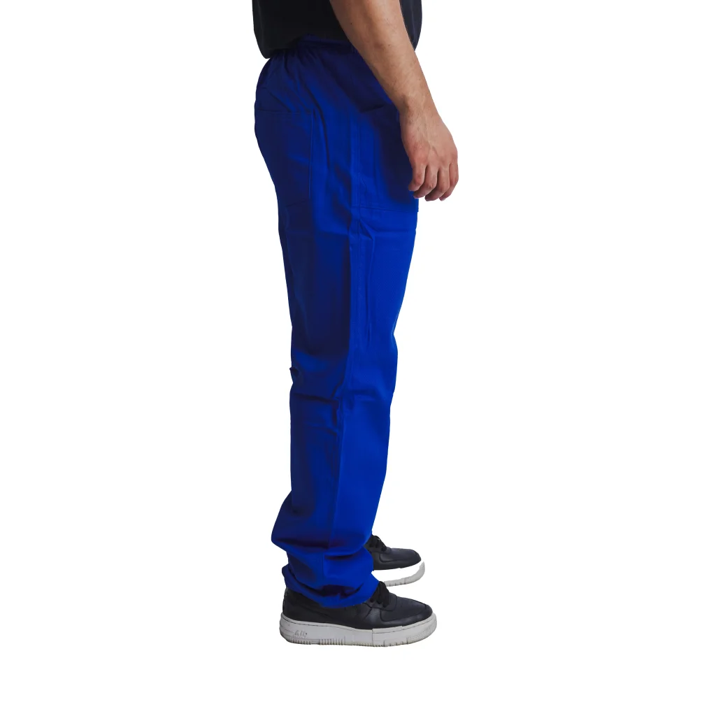 Calça Brim Azul Royal Elástico Total 3