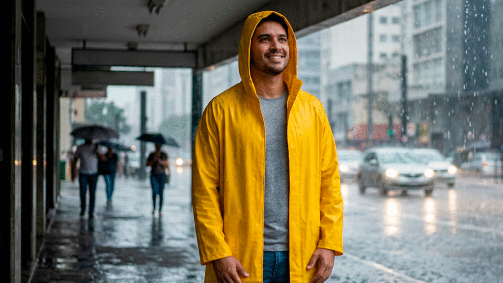Vestimenta impermeável para trabalho